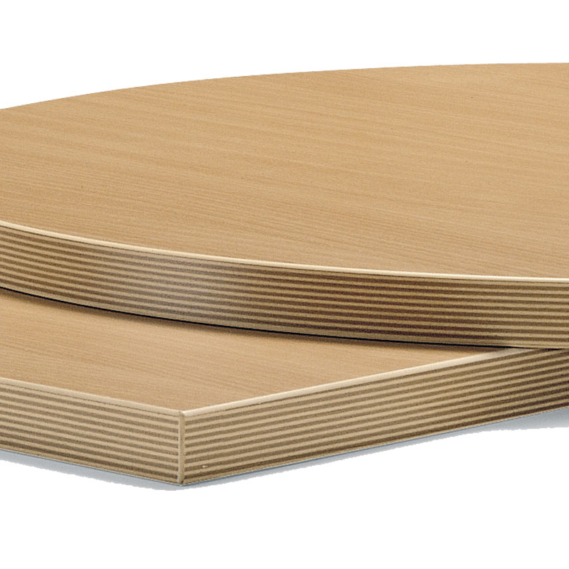 25 mm Laminatplatte mit Melaminharzbeschichtung und hochwertiger ABS-Kante im Detail