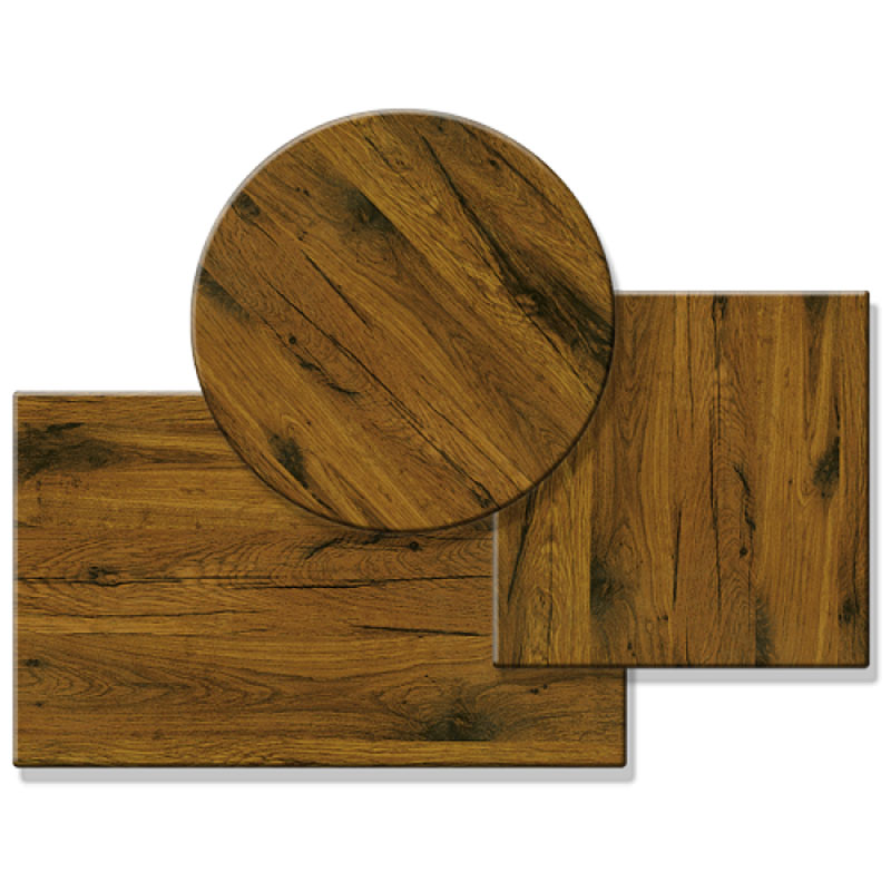 WERZALIT Outdoor-Tischplatte Old Oak braun
