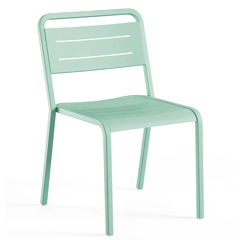 Urban 208 Stuhl von EMU, stapelbarer Metallstuhl im modernen Outdoor-Design für Terrasse, Garten und Gastronomie