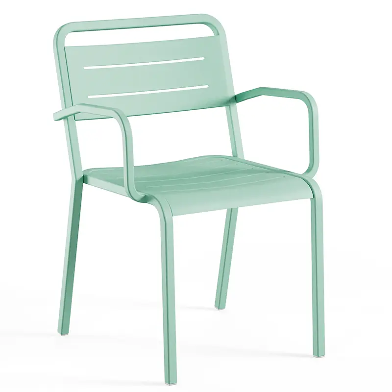Urban 209 Armlehnstuhl von EMU – stapelbares Metall-Design mit Komfort-Armlehnen für Terrasse, Garten & Gastronomie - Hantermann - Der Hotelausstatter Urban 209 Armlehnstuhl von EMU, stapelbarer Metallstuhl mit Armlehnen für moderne Outdoorbereiche