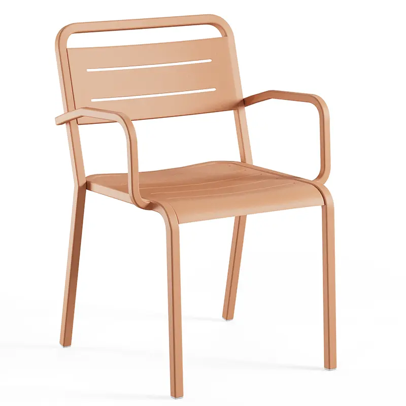 Urban 209 Armlehnstuhl von EMU – stapelbares Metall-Design mit Komfort-Armlehnen für Terrasse, Garten & Gastronomie - Hantermann - Der Hotelausstatter Urban 209 Armlehnstuhl von EMU, stapelbarer Metallstuhl mit Armlehnen für moderne Outdoorbereiche