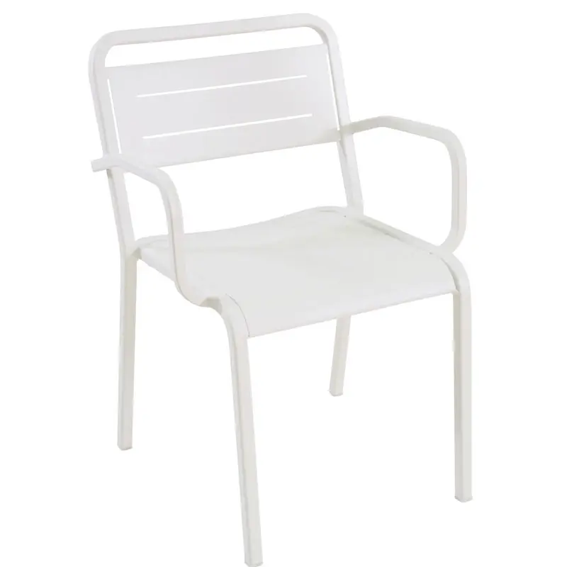 Urban 209 Armlehnstuhl von EMU – stapelbares Metall-Design mit Komfort-Armlehnen für Terrasse, Garten & Gastronomie - Hantermann - Der Hotelausstatter Urban 209 Armlehnstuhl von EMU, stapelbarer Metallstuhl mit Armlehnen für moderne Outdoorbereiche