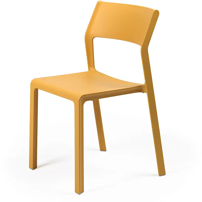 Nardi Trill Bistrot 253 in Senfgelb, stapelbar, wetterfest und ideal für Gastronomie, Terrasse und moderne Außenbereiche