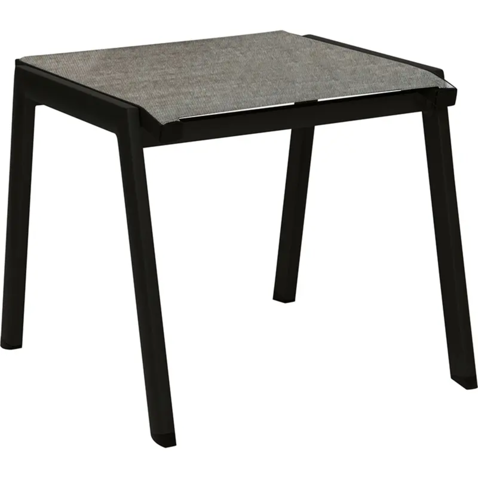 ALLROUND Outdoor Stapelhocker von STERN® - Hantermann - Der Hotelausstatter ALLROUND Outdoor Stapelhocker von STERN® mit schwarzem Gestell und grauer Sitzfläche für Terrasse und Gastronomie