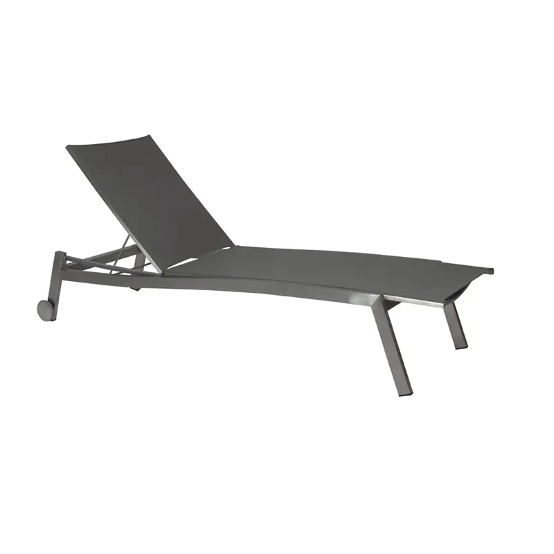 ALLROUND Rollenliege von STERN® in Grau - Hantermann - Der Hotelausstatter Allround Sonnenliege von STERN mit Edelstahl-Gestell für moderne Terrassen und Poolanlagen