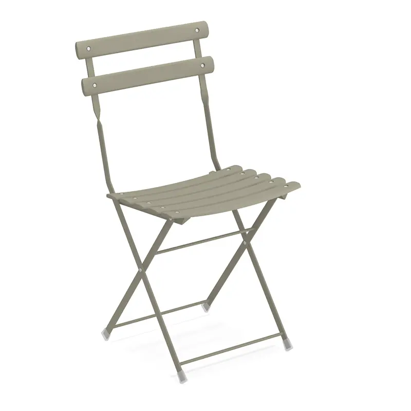 ARC EN CIEL 314 EMU® Klappstuhl in Grau – flexibel für Terrasse & Gastronomie - Hantermann - Der Hotelausstatter Arc en Ciel 314 Klapptisch von EMU, kompakter Outdoor-Tisch für Balkon und Garten