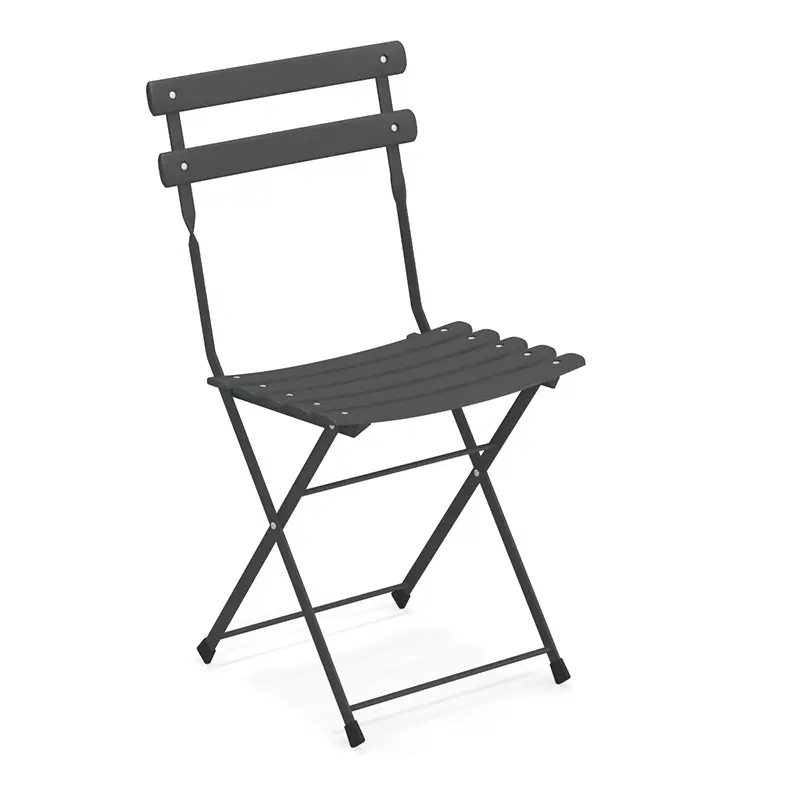ARC EN CIEL 314 Terrassen-Klappstuhl EMU® in Anthrazit - Hantermann - Der Hotelausstatter Arc en Ciel 314 Klapptisch von EMU, kompakter Outdoor-Tisch für Balkon und Garten