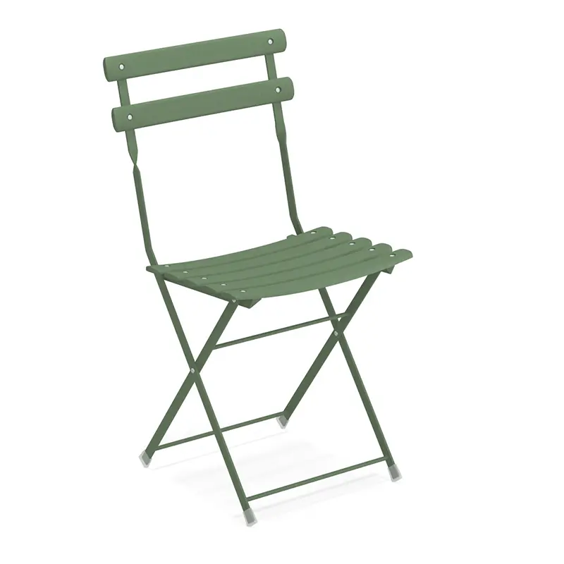 ARC EN CIEL 314 Terrassen-Klappstuhl EMU® in Grün - Hantermann - Der Hotelausstatter Arc en Ciel 314 Klapptisch von EMU, kompakter Outdoor-Tisch für Balkon und Garten