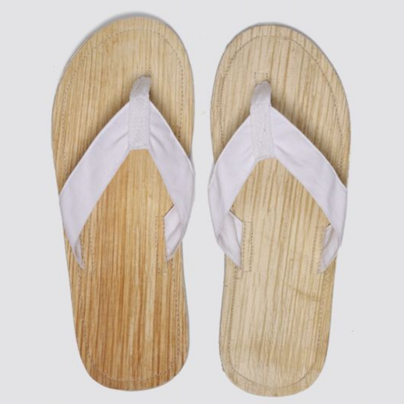 ARVELLA Comfort Palmblatt Sandale, weiß