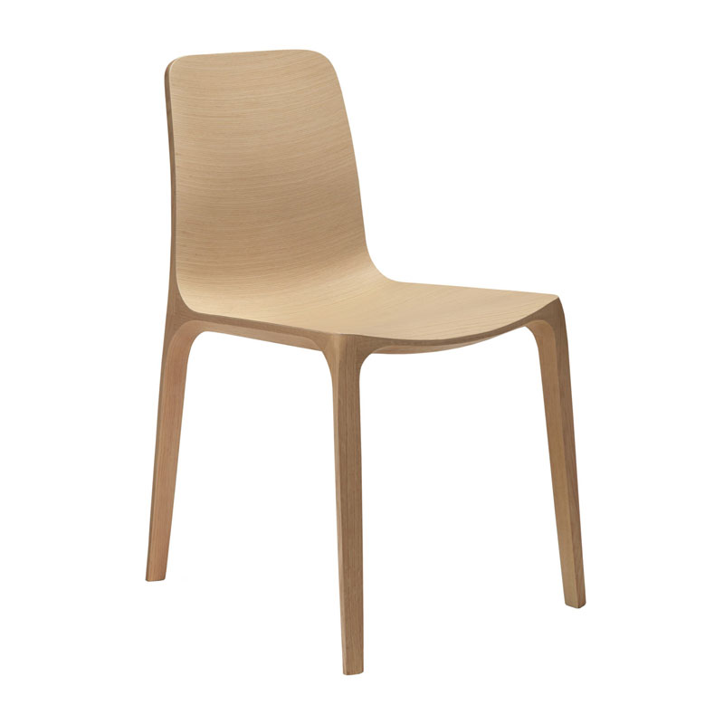 FRIDA 752 Designerstuhl by Pedrali – leichter Holzstuhl mit dreidimensional geformter Sitzschale - Hantermann - Der Hotelausstatter FRIDA 752 Designerstuhl von Pedrali, heller Eichenholzstuhl mit schlanker Struktur und durchgehender, geformter Holzsitzschale
