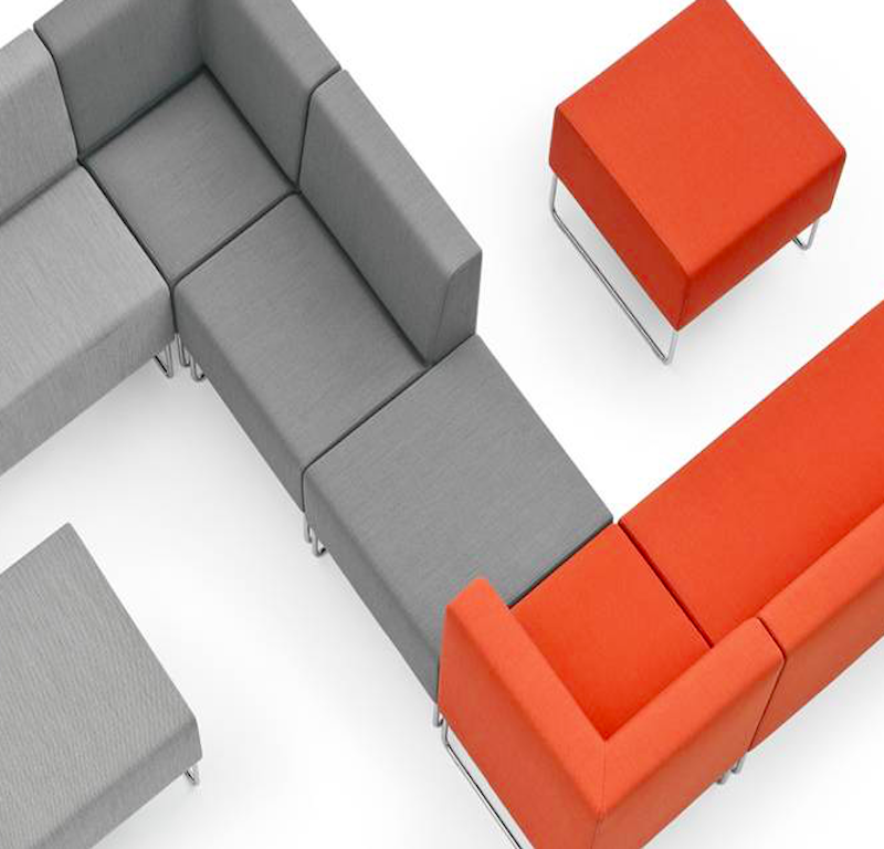 Host 790 von Pedrali – modulares Loungesystem für flexible Sitzlandschaften in modernen Objektbereichen - Hantermann - Der Hotelausstatter Host 790 von Pedrali als modulares Loungesystem mit frei kombinierbaren Sitzmodulen und Hockern