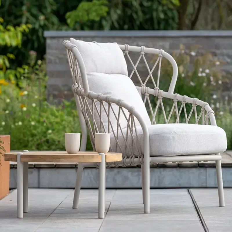 KLEA Pfauensessel greige/Kordel greige by STERN® – Bild 3