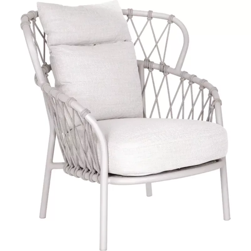 KLEA Pfauensessel greige/Kordel greige by STERN®
