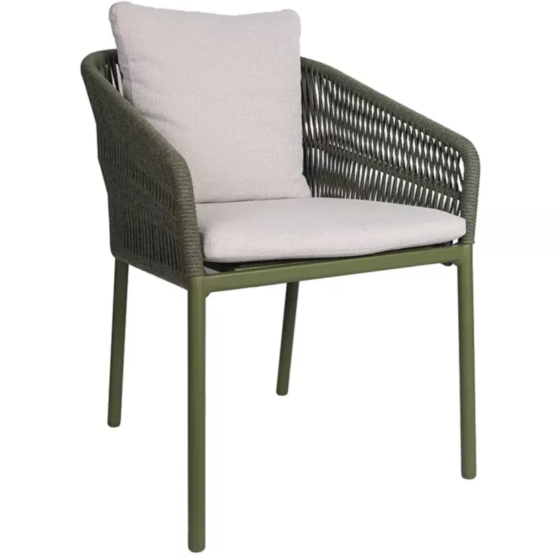 JELLA Stapelsessel oliv/Kordel oliv by STERN®