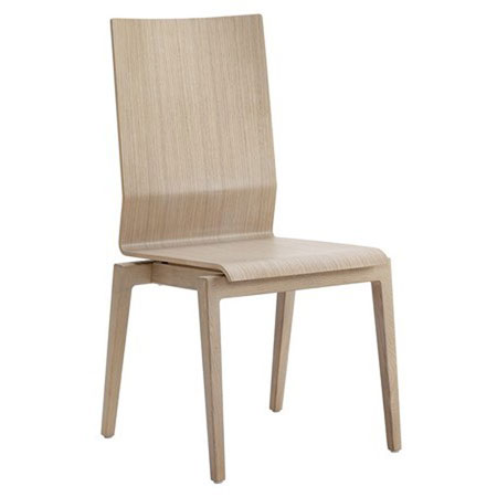 LOOK Seniorenstuhl aus massivem Buchenholz mit hoher Rückenlehne und dampfgebogener Holzsitzschale