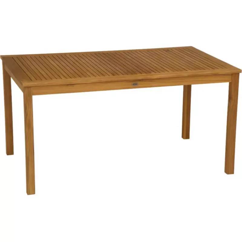 MALAGA Outdoor Teakholztisch von STERN® - Hantermann - Der Hotelausstatter MALAGA Outdoor Tisch von STERN® aus Teakholz mit rechteckiger Tischplatte und elegantem Lamellendesign