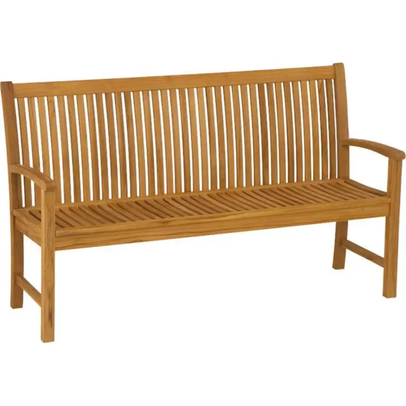 MALAGA Teakholz-Bank für stilvolle Outdoor-Bereiche - Hantermann - Der Hotelausstatter MALAGA Outdoor 2-Sitzer-Bank von STERN® aus Teakholz mit Armlehnen und klassischem Lattendesign