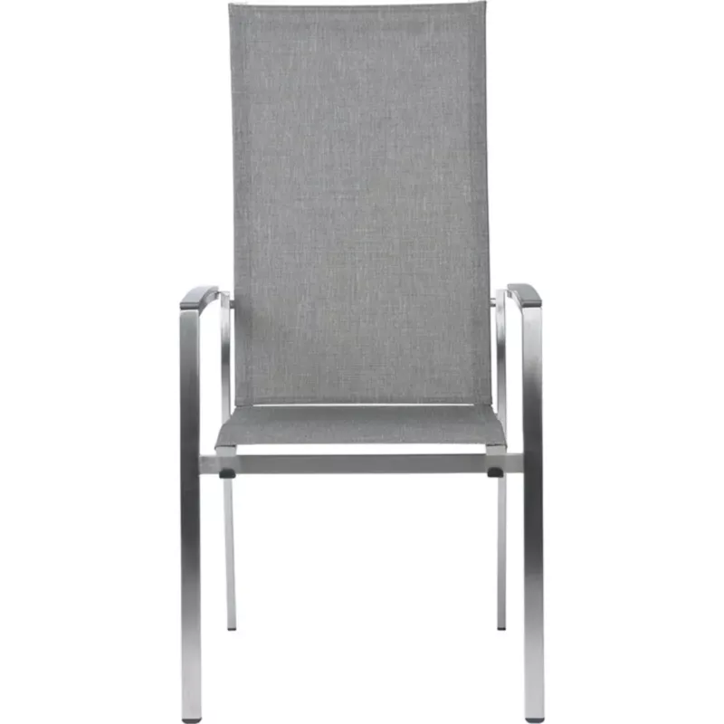 MIKA Outdoor Stapelsessel EXTRA HOCH Alu-Armlehne anthrazit by STERN® – Bild 2