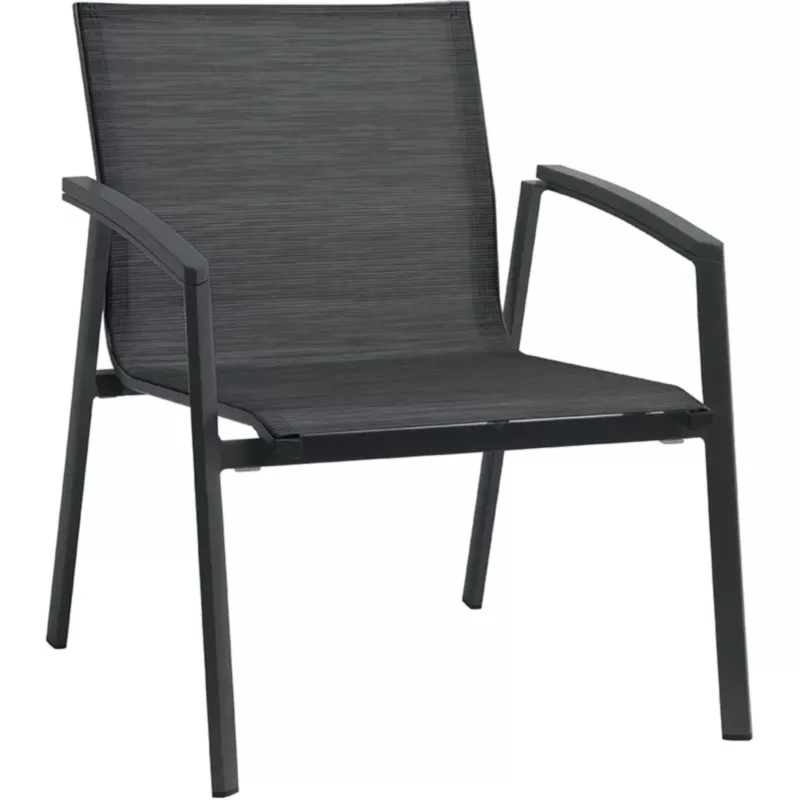 NEW TOP Outdoor Lounge-Stapelsessel von STERN® mit anthrazitfarbenem Aluminiumgestell und Textilen-Bespannung