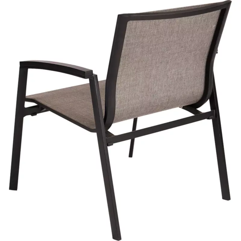NEW TOP Outdoor Lounge-Stapelsessel mit Teakarmlehnen by STERN® – Bild 2