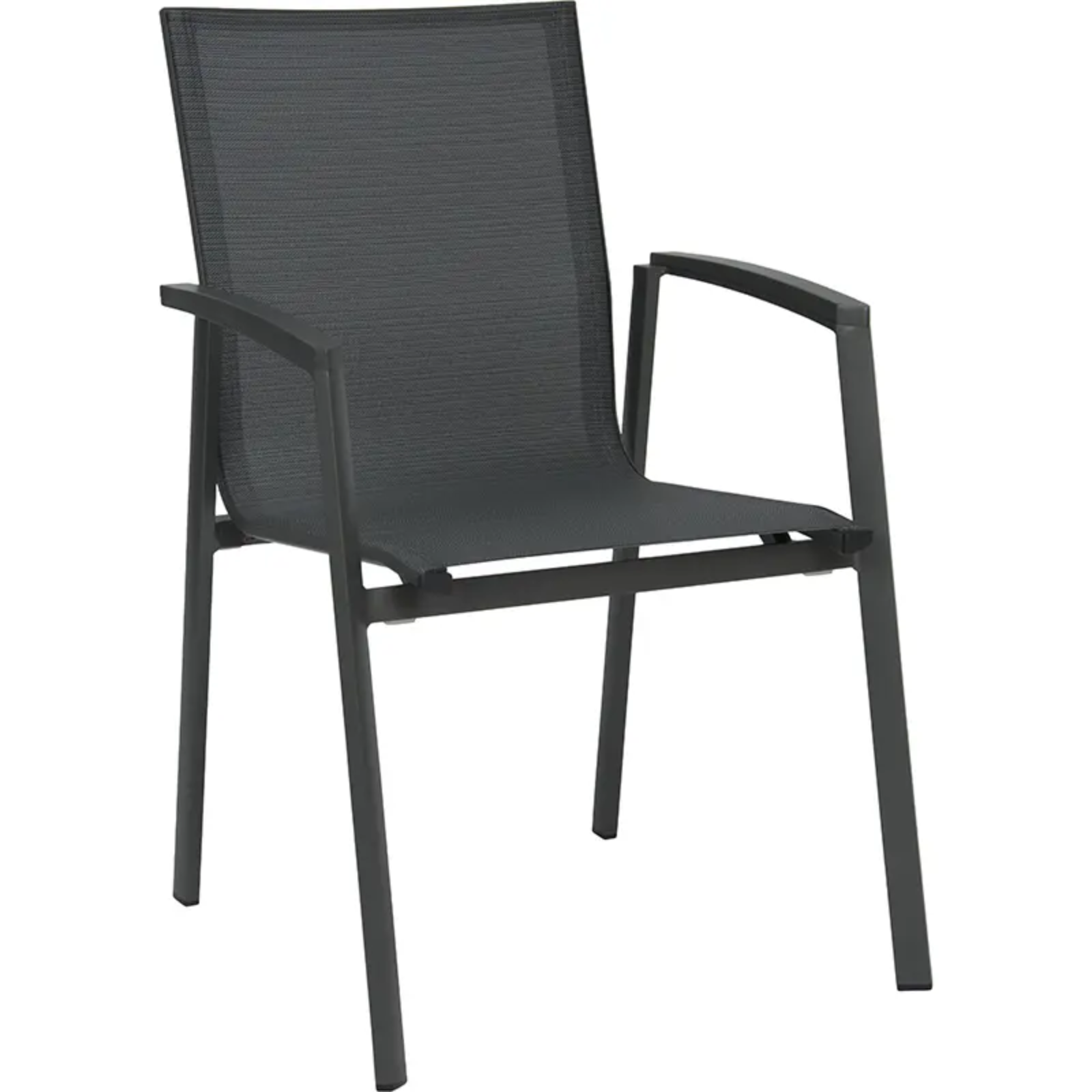 NEW TOP Outdoor Stapelsessel von STERN® in Anthrazit - Hantermann - Der Hotelausstatter NEW TOP Outdoor Stapelsessel von STERN® mit Aluminiumarmlehnen und dunkler Textilbespannung