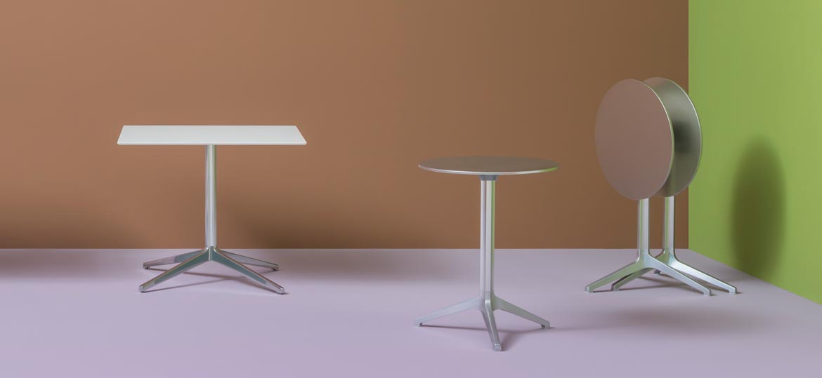 PEDRALI Ypsilon – vielseitige Design-Tische für Gastronomie, Cafés und moderne Objektbereiche - Hantermann - Der Hotelausstatter PEDRALI Ypsilon Design-Tische in verschiedenen Formen und Größen für Gastronomie und Objektbereiche