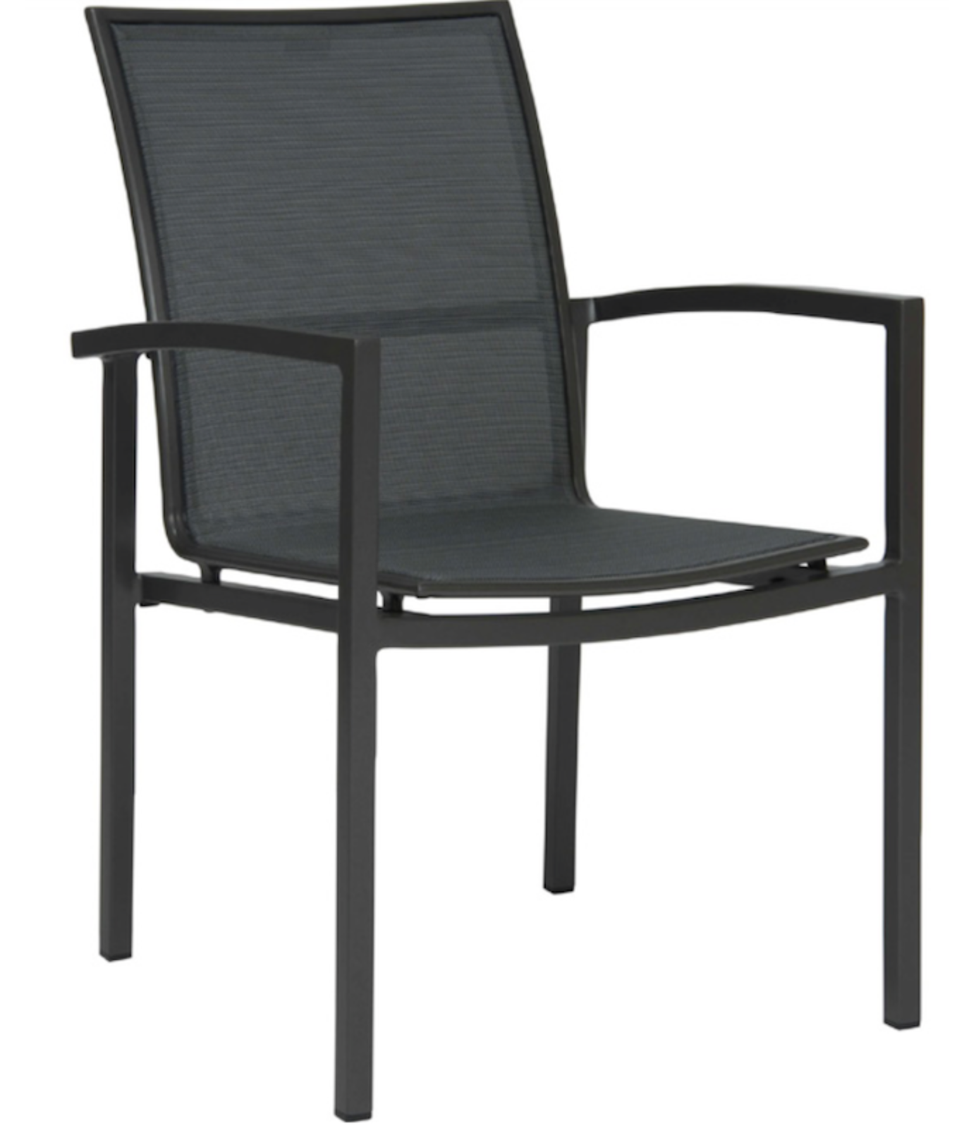 SKELBY Outdoor Stapelsessel in Anthrazit - Hantermann - Der Hotelausstatter SKELBY Outdoor Stapelsessel von STERN® in Anthrazit mit Textilen-Bespannung und Armlehnen