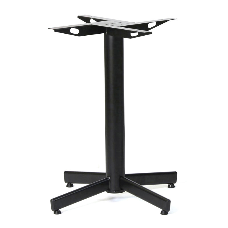 Schwarzes STABLE TABLE CLASSIC selbststabilisierendes Tischgestell mit vier Standfüßen und starrer Ausführung
