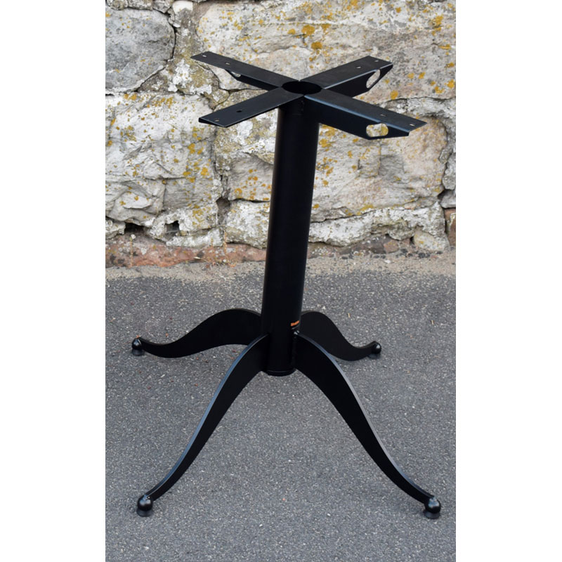 STABLE TABLE NOUVEAU 77 selbststabilisierendes Tischgestell in Schwarz mit vier Standfüßen