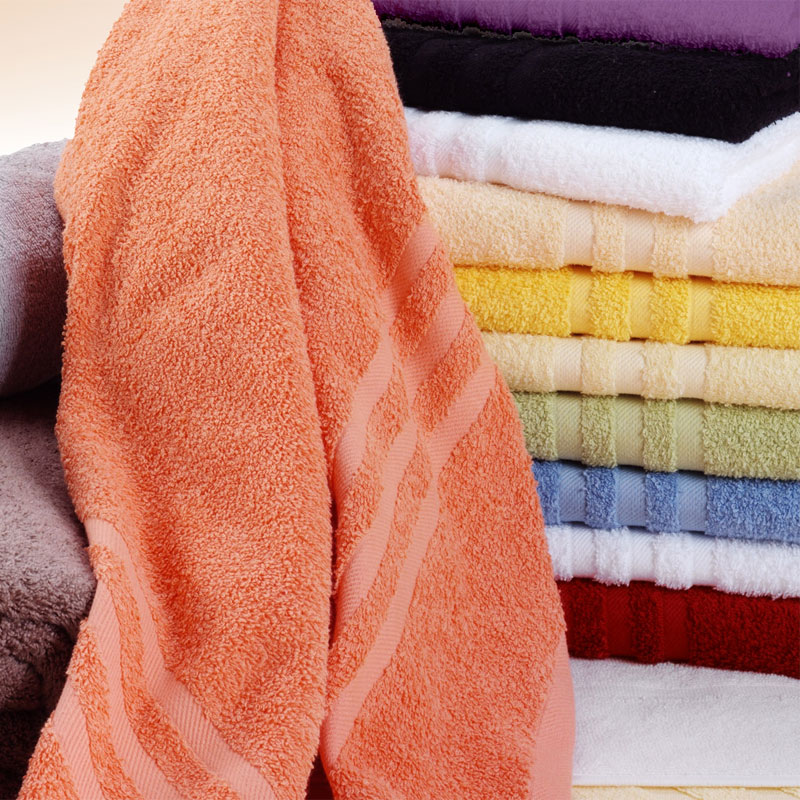 WESTERLAND 440 g/m² Walkfrottier-Handtücher in vielen Farben mit eleganter 3-Streifen Webbordüre