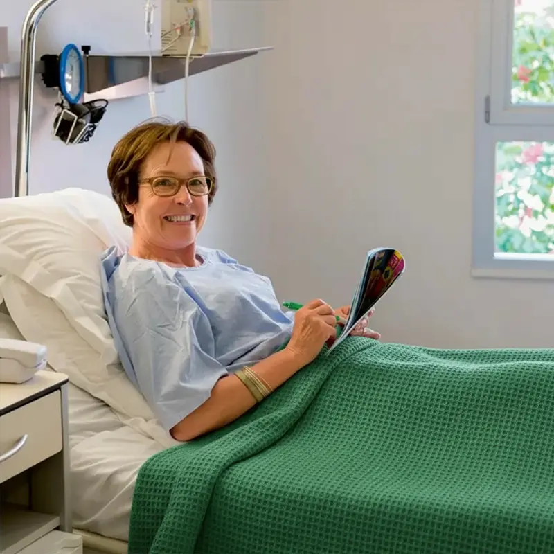 Baumwoll-Waffeldecke / Wärmedecke 150x225 cm OP-grün