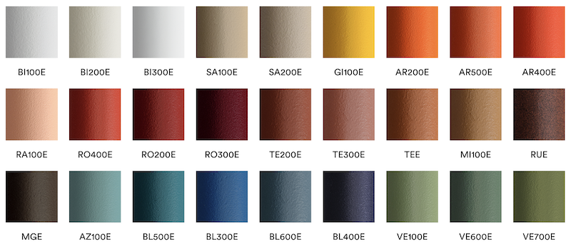 Lieferfarben (1) für Modell Nolita von Pedrali