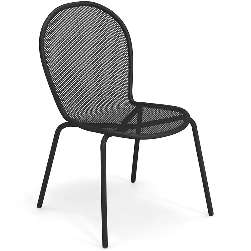 Emu Ronda 111 Stapelstuhl Schwarz (24) - Hantermann - Der Hotelausstatter Emu Ronda 111 Stapelstuhl Schwarz (24) – ergonomischer Gartenstuhl, stapelbar, perfekt für Hotels, Restaurant, Terrassen und Außenbereiche