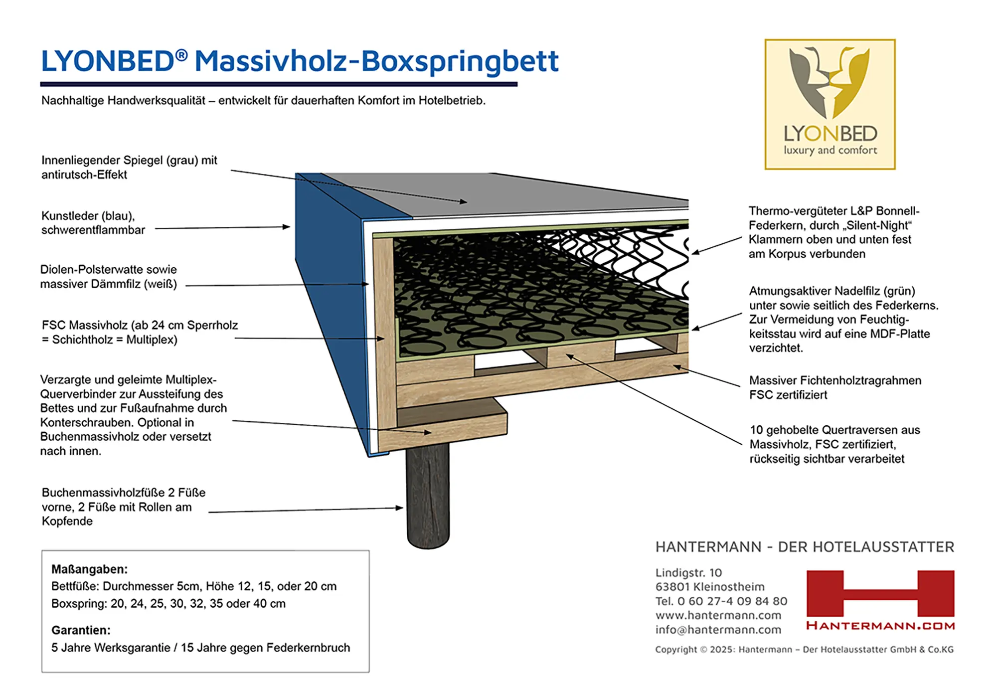 Boxspringbett Qualitätsmerkmale