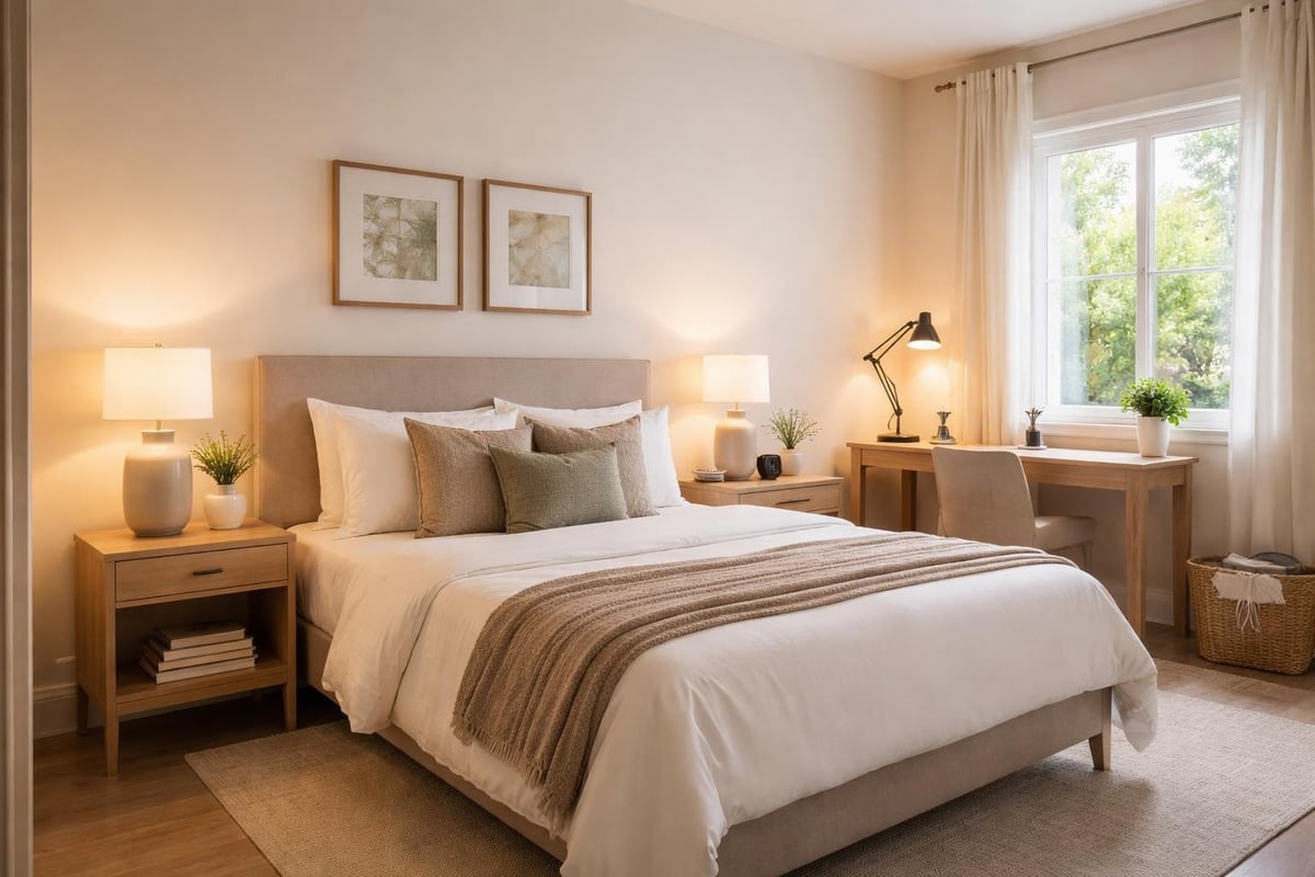 Hotelzimmer-Einrichtungskonzept