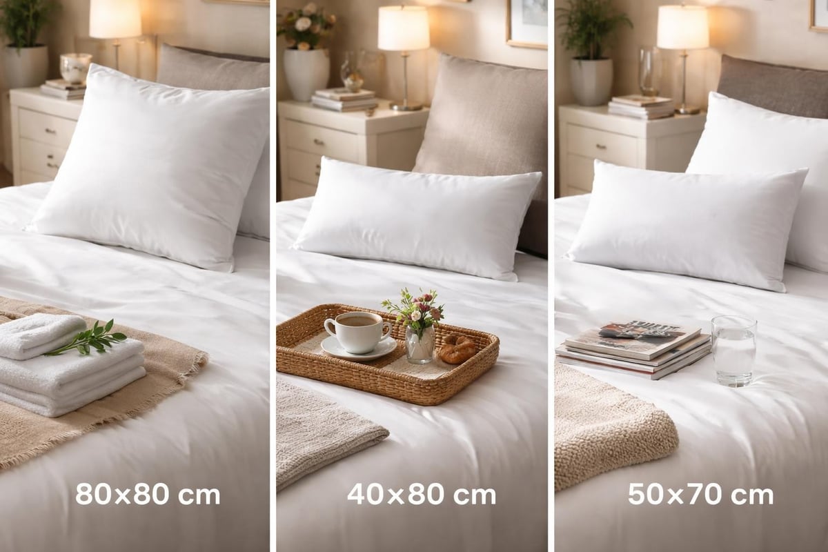 Hotelkissen-Größenvergleich
