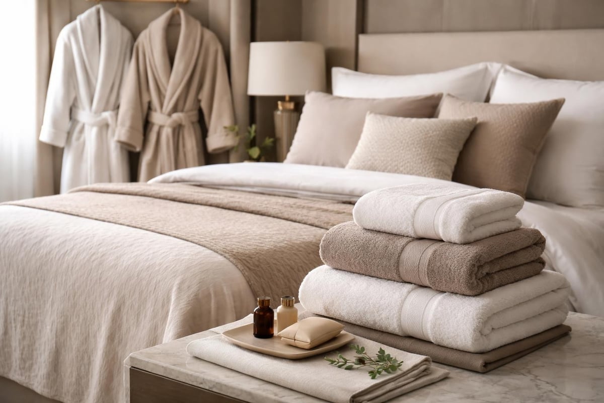 Premium Hotelzimmer Textilien