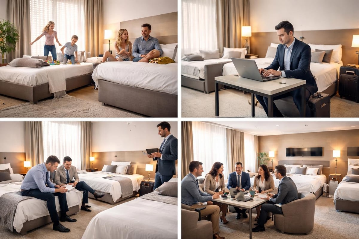 Flexible Gästebetten im Hotel