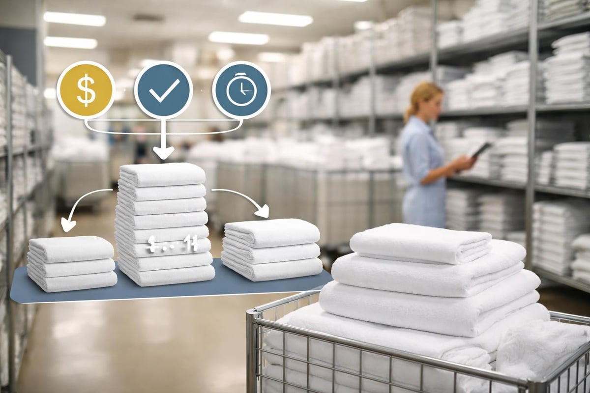 Beschaffungslogistik für Hotelbettwäsche