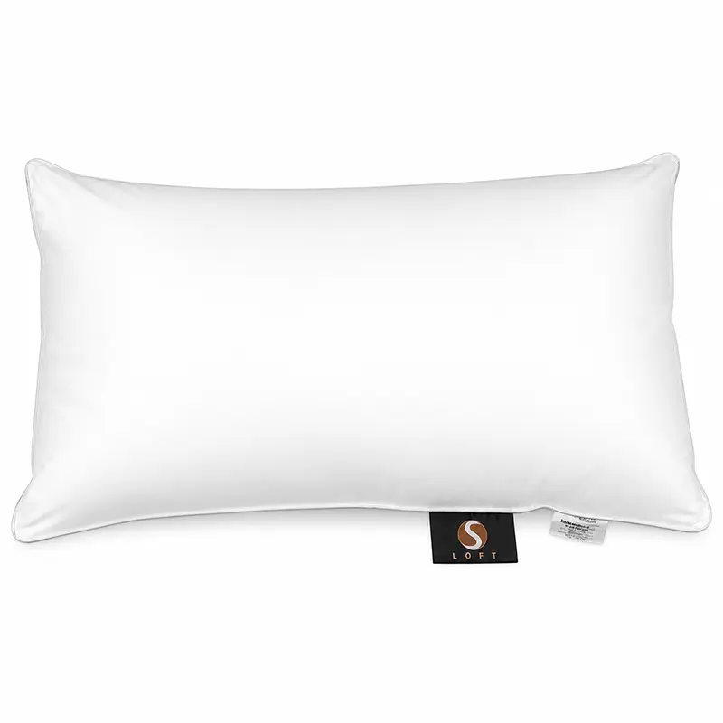 Lyonbed Federkernkissen mit Vidaune-Synthetikdaune in 40x80 cm, veganes Daunenkissen für Hotels