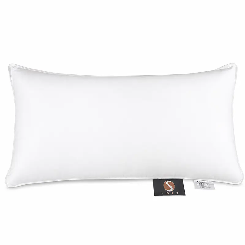 Lyonbed Federkernkissen mit Vidaune-Füllung – veganes Daunenkissen mit stützender Komfortzone in 40x80 cm - Hantermann - Der Hotelausstatter Rechteckiges Lyonbed Federkernkissen mit Vidaune-Füllung in 40x80 cm, veganes Hotelkissen mit Daunenkomfort