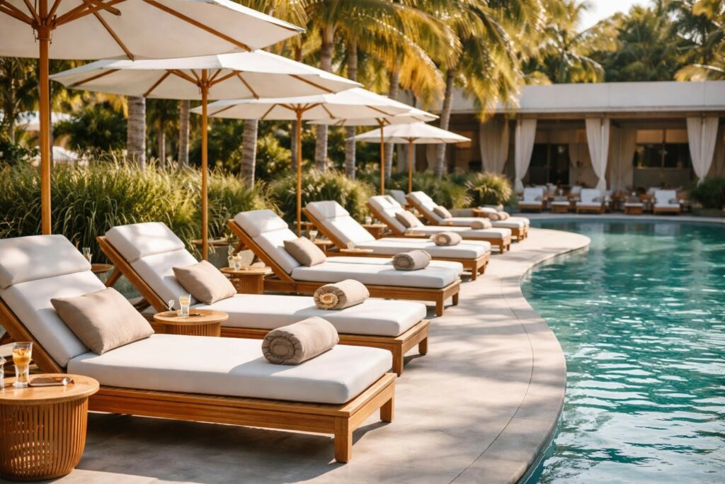 Sonnenliegen für Hotels Der Poolbereich als Wohlfühloase