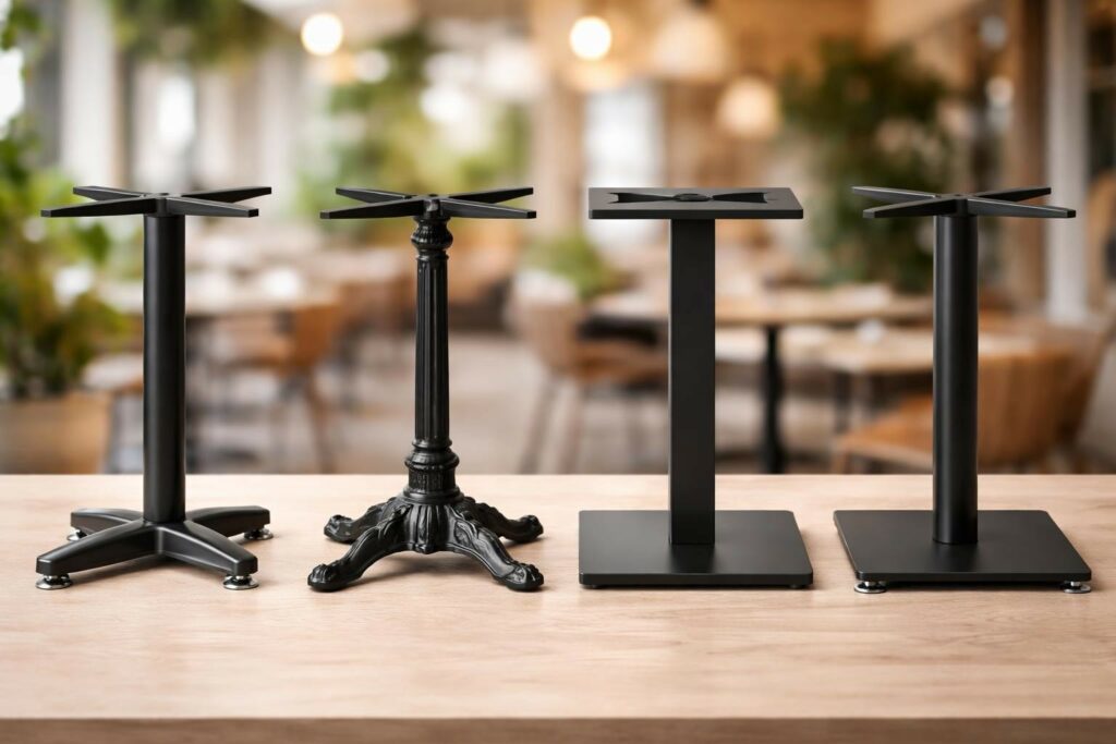 Tischgestelle für die Hotellerie Stabilität Stil