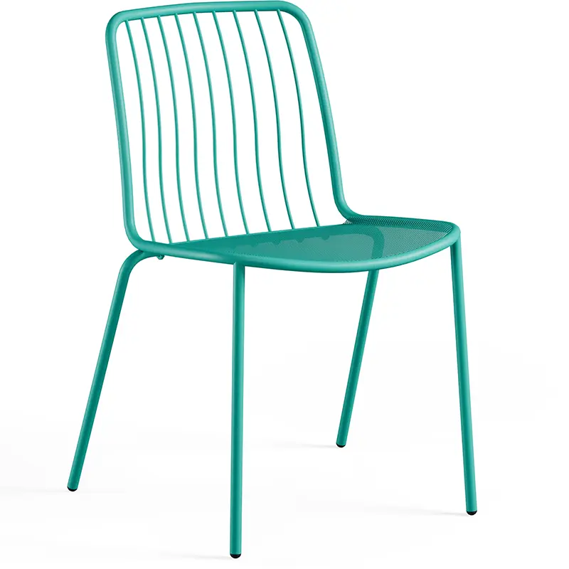 Alisea 1406 EMU® Outdoor-Stapelstuhl in Türkis – frischer Akzent für die Terrasse - Hantermann - Der Hotelausstatter EMU Alisea 1406 Outdoor‑Stuhl aus pulverbeschichtetem, galvanisiertem Stahl mit ergonomischer Rückenlehne, wetterfest und stapelbar bis 8 Stühle
