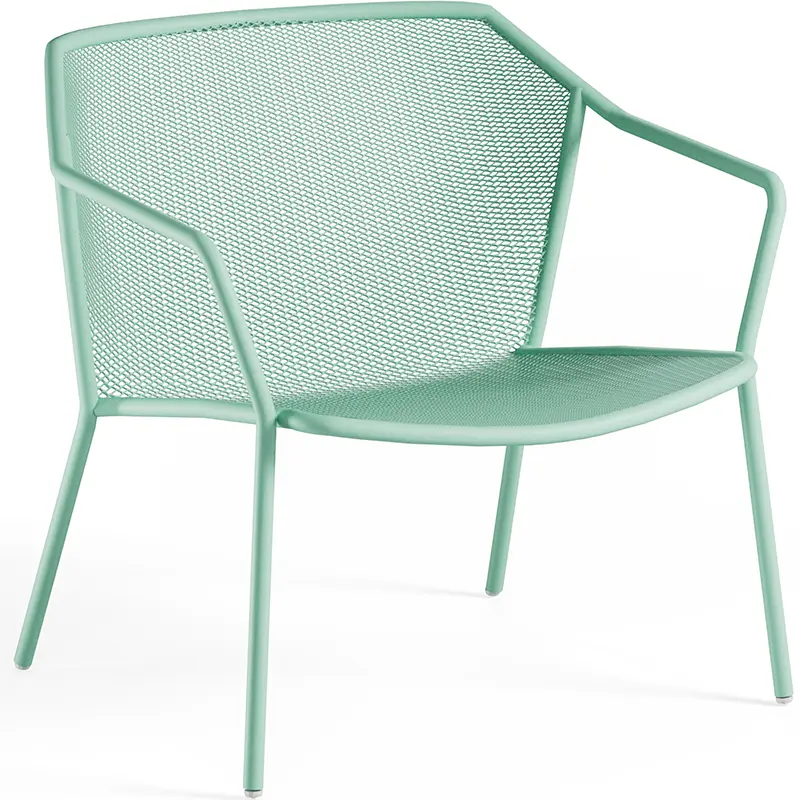 EMU Darwin 524 in mint – Outdoor‑Stahlstuhl - Hantermann - Der Hotelausstatter EMU Darwin 524 Outdoor‑Stahlstuhl mit fein gelochter Sitz‑ und Rückenfläche, pulverbeschichtet, wetterfest, stapelbar und ideal für Gastronomie