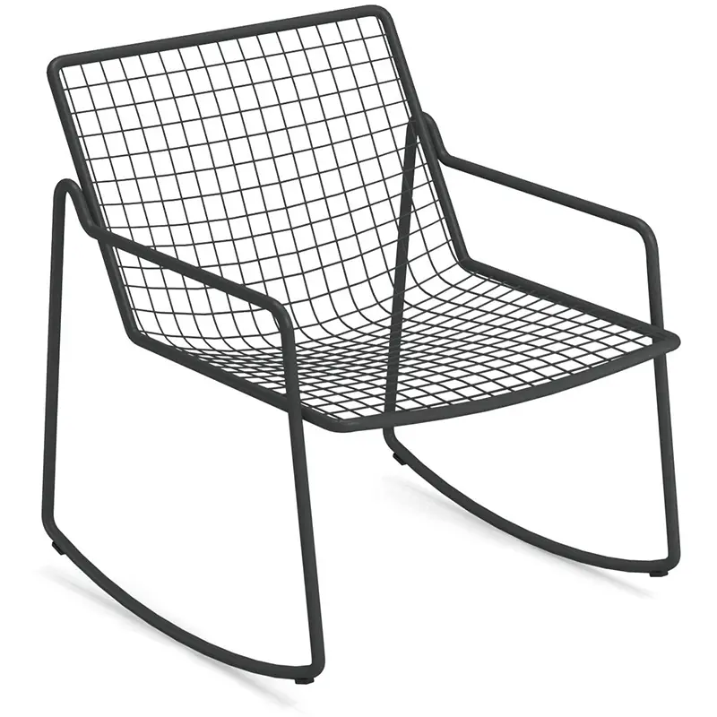 EMU Rio R50 795 in Anthrazit – moderner Outdoor‑Lounge‑Schaukelsessel - Hantermann - Der Hotelausstatter EMU Rio R50 795 Outdoor‑Lounge‑Schaukelsessel aus pulverbeschichtetem, galvanisiertem Stahl mit Rundstahl‑Sitz und Rückenlehne, wetterfest und ergonomisch