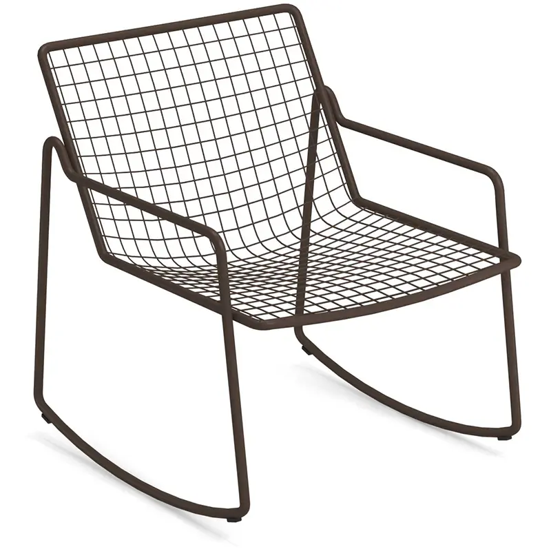 EMU Rio R50 795 in braun – moderner Outdoor‑Lounge‑Schaukelsessel - Hantermann - Der Hotelausstatter EMU Rio R50 795 Outdoor‑Lounge‑Schaukelsessel aus pulverbeschichtetem, galvanisiertem Stahl mit Rundstahl‑Sitz und Rückenlehne, wetterfest und ergonomisch