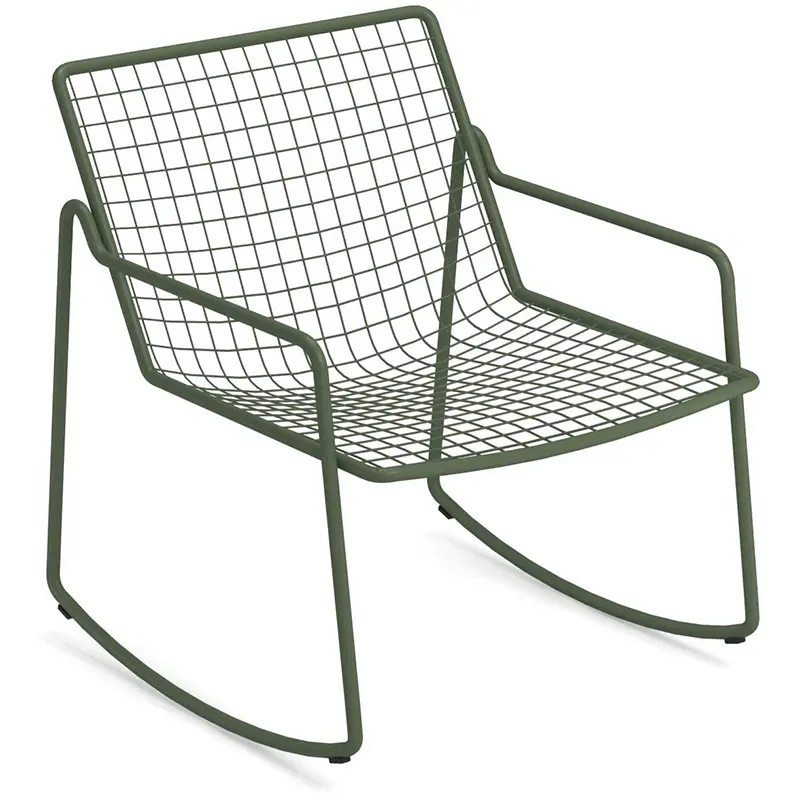 EMU Rio R50 795 in grün – moderner Outdoor‑Lounge‑Schaukelsessel - Hantermann - Der Hotelausstatter EMU Rio R50 795 Outdoor‑Lounge‑Schaukelsessel aus pulverbeschichtetem, galvanisiertem Stahl mit Rundstahl‑Sitz und Rückenlehne, wetterfest und ergonomisch