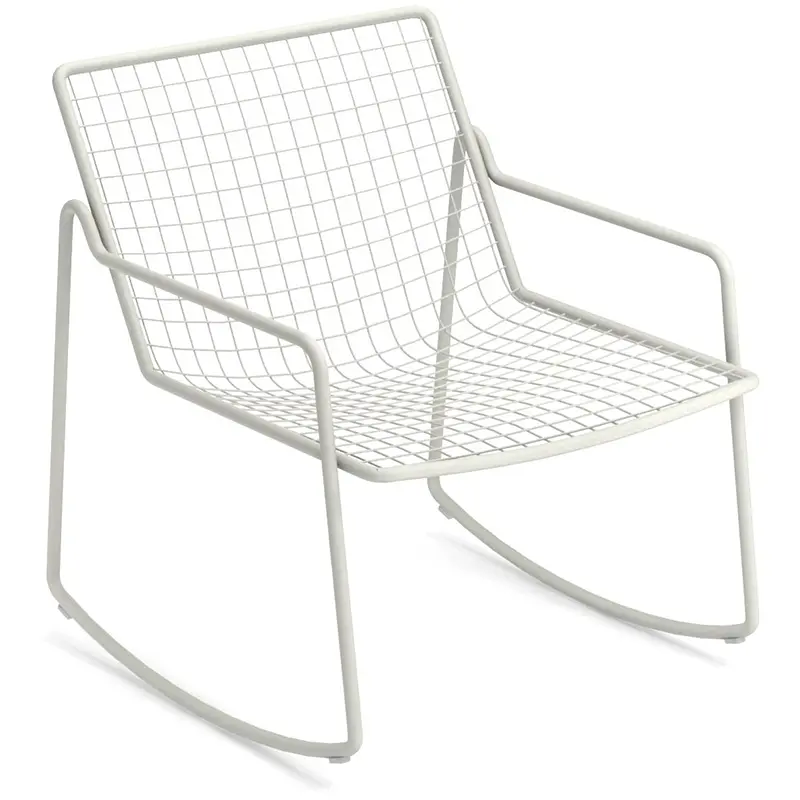 EMU Rio R50 795 in weiß – moderner Outdoor‑Lounge‑Schaukelsessel - Hantermann - Der Hotelausstatter EMU Rio R50 795 Outdoor‑Lounge‑Schaukelsessel aus pulverbeschichtetem, galvanisiertem Stahl mit Rundstahl‑Sitz und Rückenlehne, wetterfest und ergonomisch