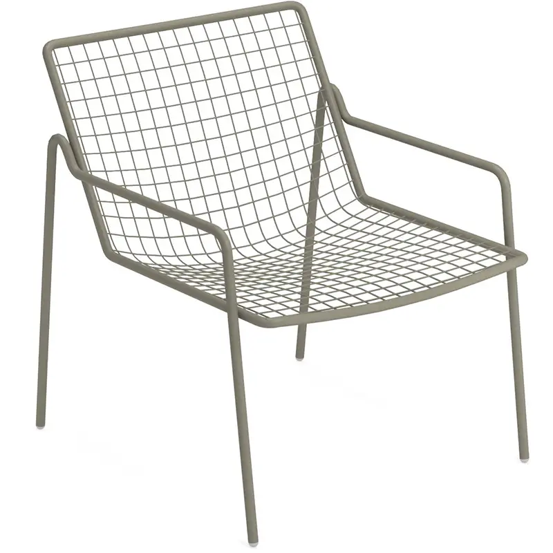 Rio R50 792 by EMU® – Outdoor-Loungestuhl in Grün - Hantermann - Der Hotelausstatter EMU Rio R50 792 Outdoor‑Loungechair aus pulverbeschichtetem, galvanisiertem Stahl mit Rundstahl‑Sitz und Rückenlehne, wetterfest, ergonomisch und stapelbar